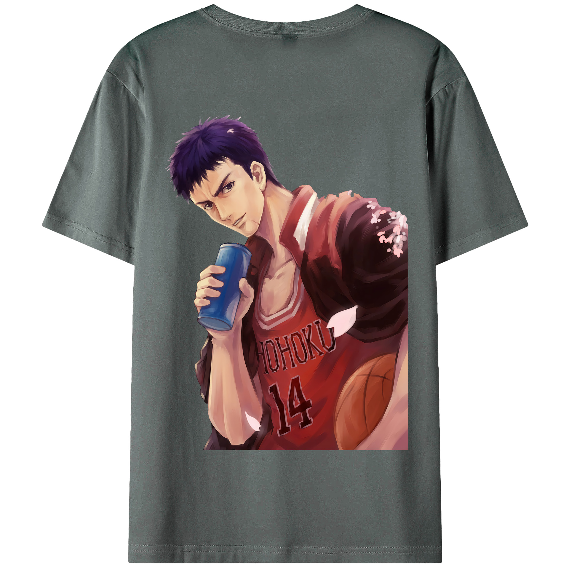 SLAM DUNK／スラムダンク 綿100％半袖Tシャツ（背面プリント）
